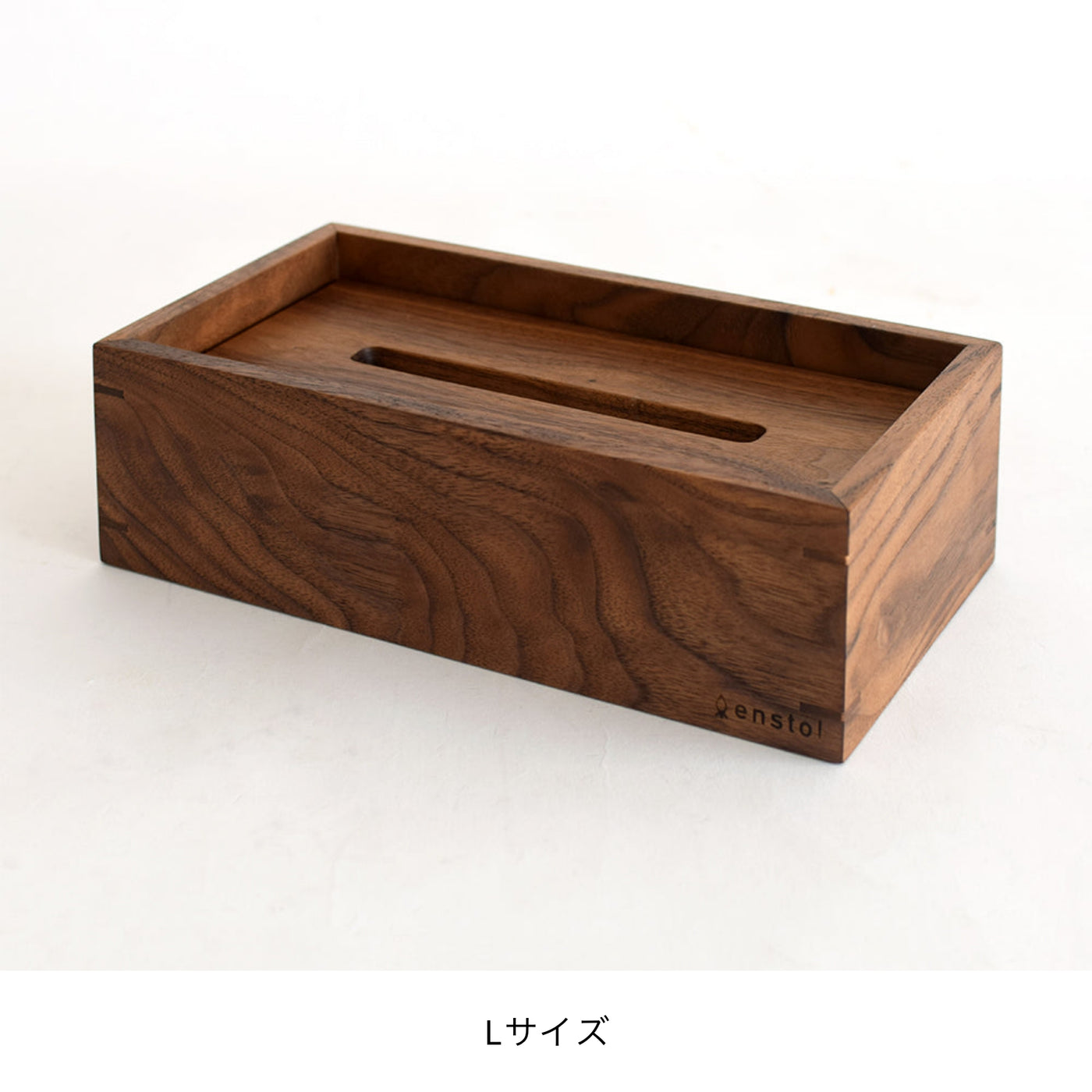 Tissue case/walnut