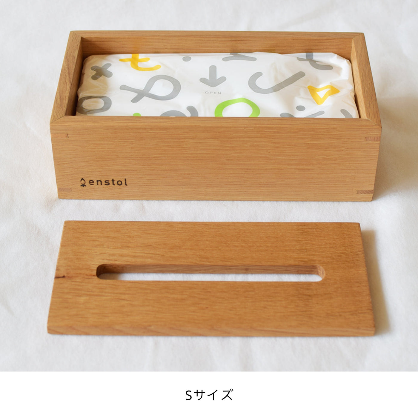 Tissue case/oak