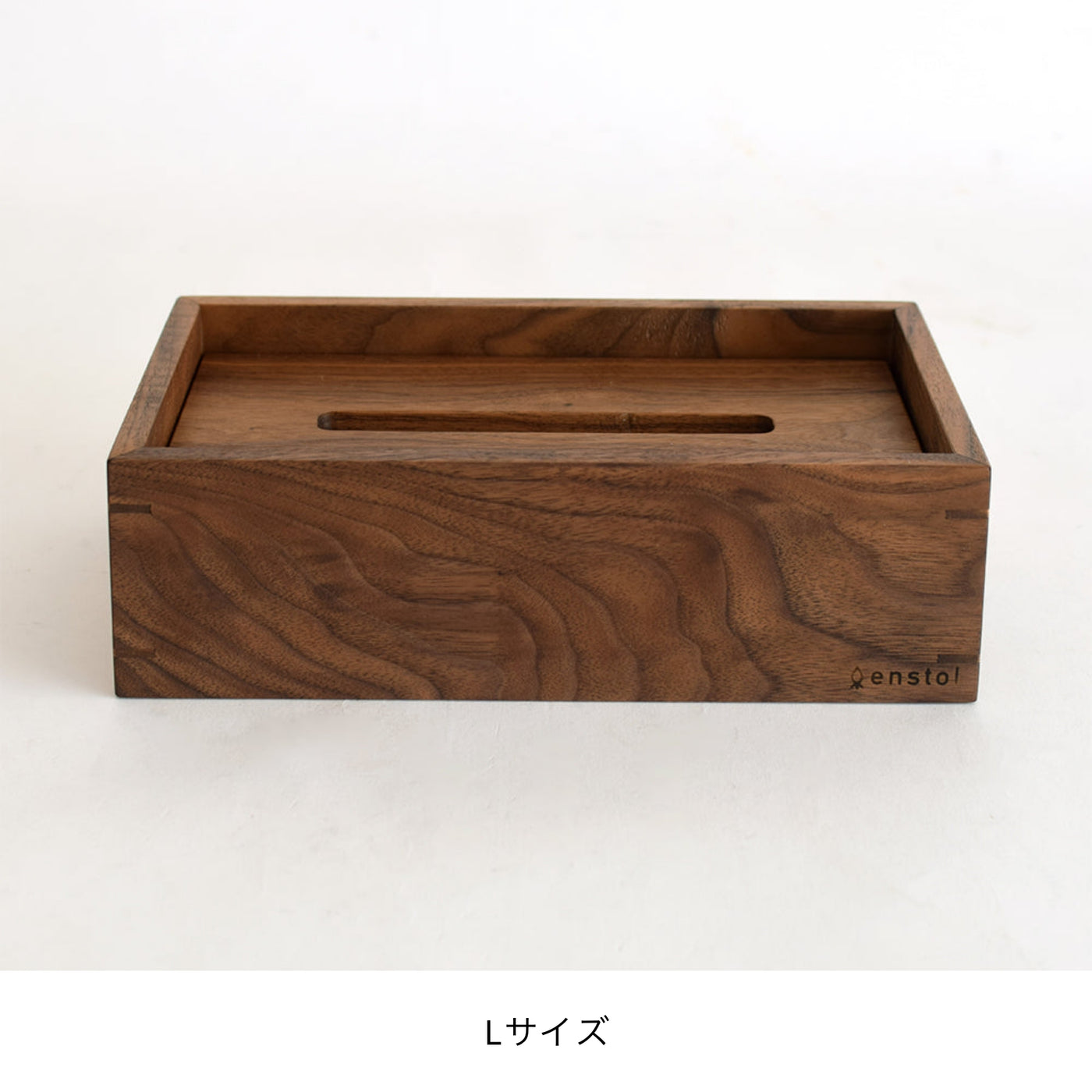 Tissue case/walnut